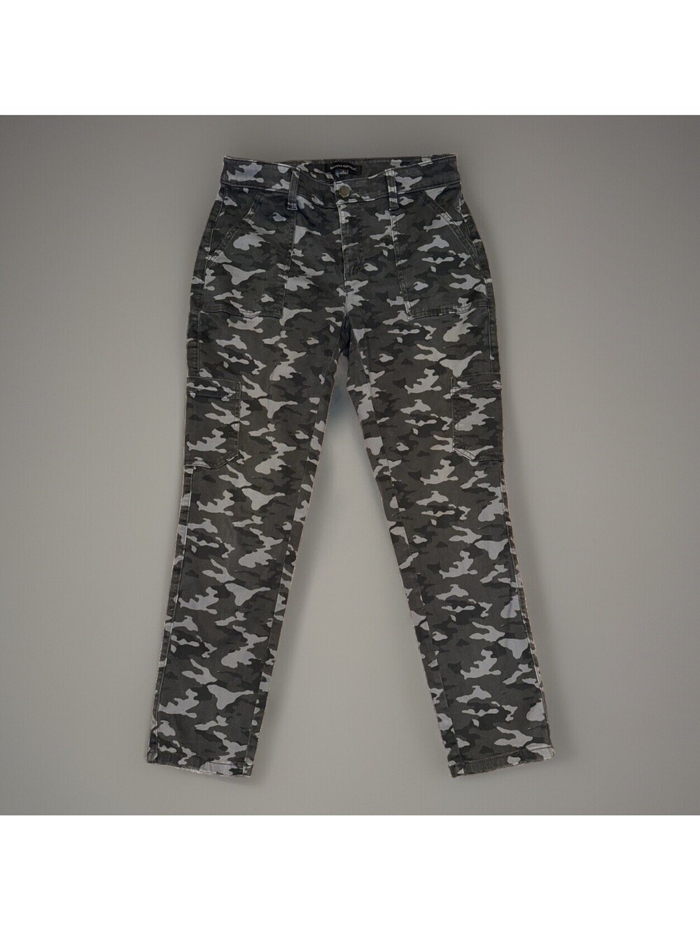 Banana Republic Women’s Size 6 Grey Black Camo Sloan Utility Pants
